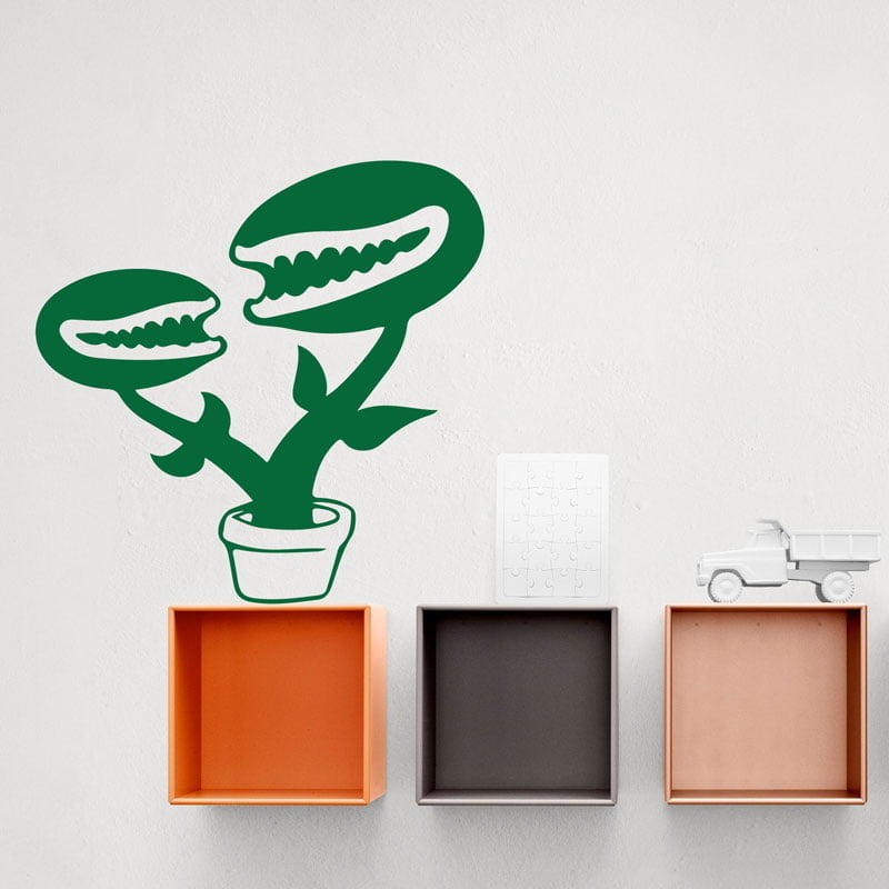 Kødædende Plante - Wallsticker
