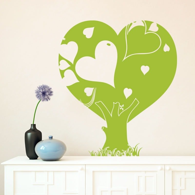 Gaveide? Tree Heart Wallsticker - En Perfekt Gaveide Til At Sprede Kærlighed I Hjemmet