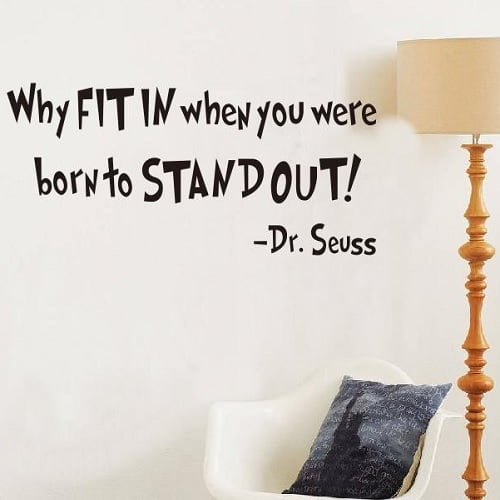 why fit in stand out wallsticker